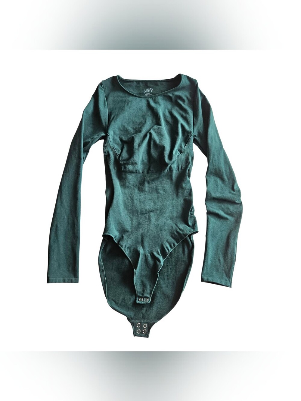 YITTY Women's XL/XXL Long Sleeve Green Bodysuit